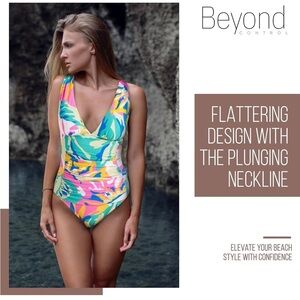 Beyond Control One Piece Swimsuit, Bathing Suit for Women‎ with Tummy Control
